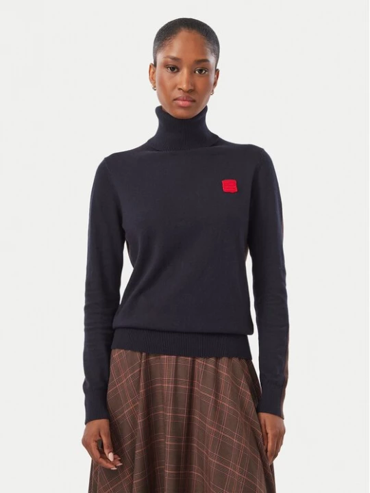 Obrázek produktu MAX&Co. Rolák Quadro 2626366023200 Tmavomodrá Regular Fit