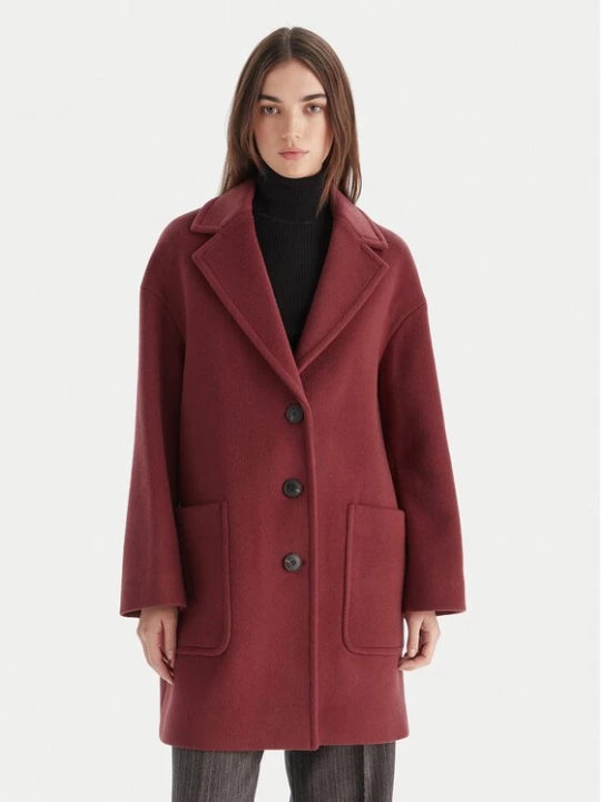 Obrázek produktu MAX&Co. Vlněný kabát 2526016023200 Bordó Regular Fit