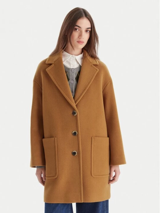 Obrázek produktu MAX&Co. Vlněný kabát 2526016023200 Hnědá Regular Fit