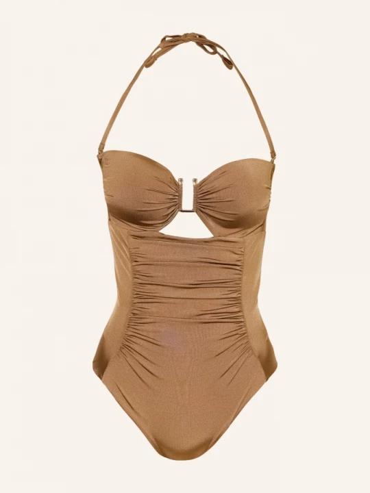 Obrázek produktu Max Mara Beachwear Bandeau Plavky Bchcurva S Výřezem velbloudí