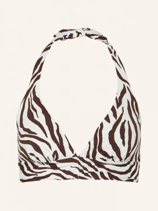 Obrázek produktu Max Mara Beachwear Horní Díl Bikin Se Zavazováním Okolo Krku Alberta bílá / tmavě hnědá