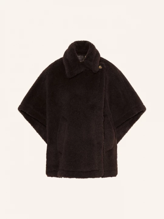 Obrázek produktu Max Mara Cape Z Umělé Kožešiny tebe1 S Alpakou tmavě hnědá