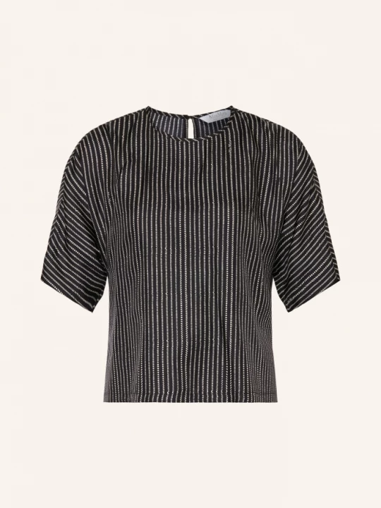 Obrázek produktu Max Mara Hedvábná Halenka Nordica S 3/4 Rukávem černá / bílá