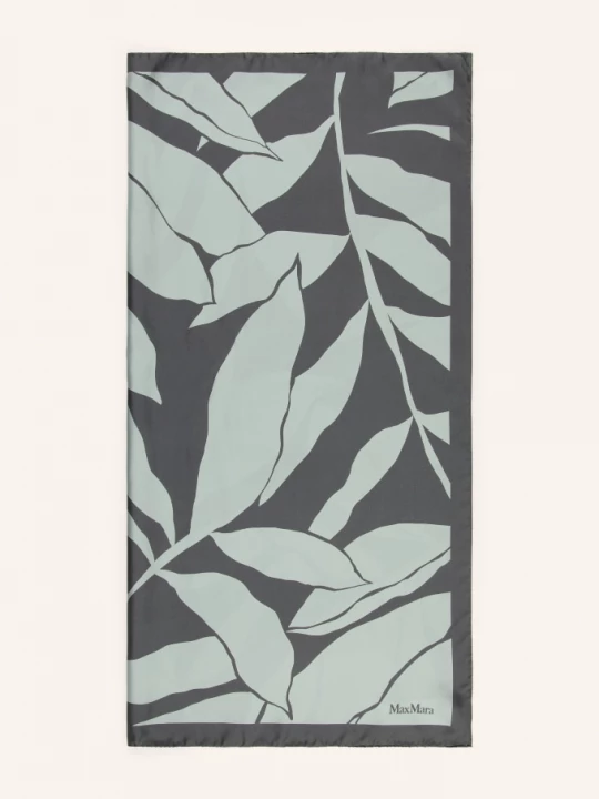 Obrázek produktu Max Mara Hedvábný Šátek Carre90W1 tmavě zelená / světle zelená