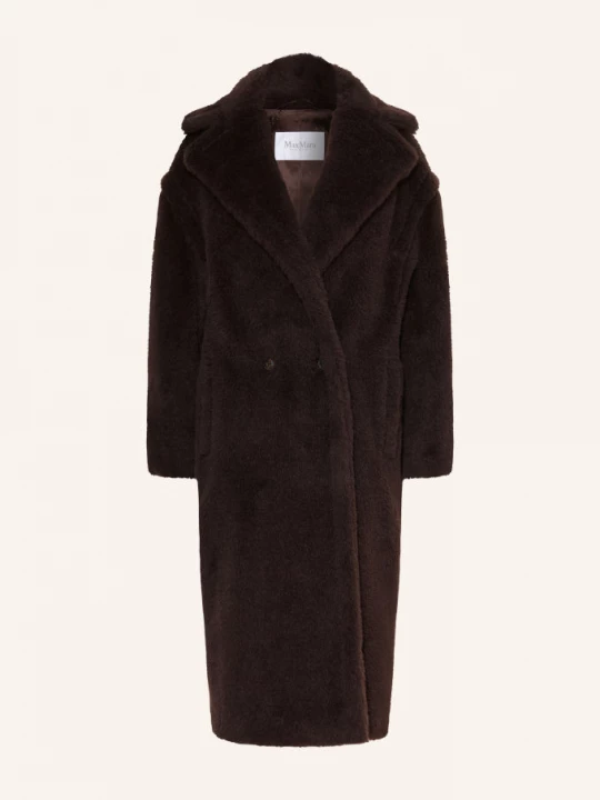 Obrázek produktu Max Mara Kabát Z Teddy Kožešiny Tedgirl S Alpakou tmavě hnědá