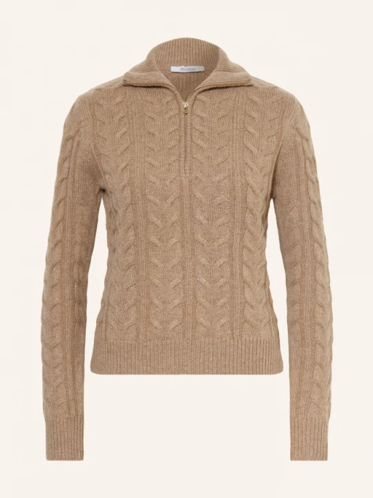 Obrázek produktu Max Mara Kašmírový Svetr Troyer Libero velbloudí
