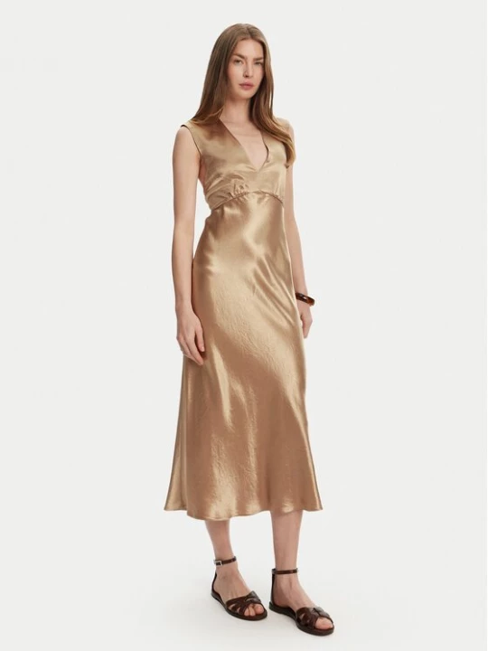 Obrázek produktu Max Mara Leisure Koktejlové šaty Glizia 2516221048 Hnědá Regular Fit