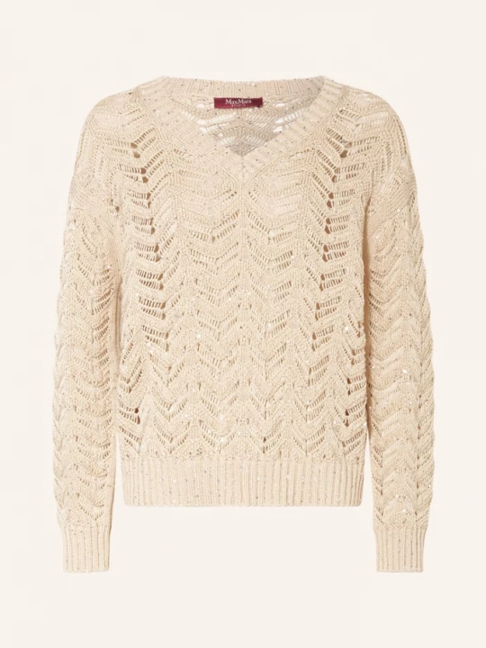 Obrázek produktu Max Mara Studio Svetr Felino S Flitry béžová