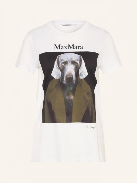 Obrázek produktu Max Mara Tričko Calca bílá / olivová / černá