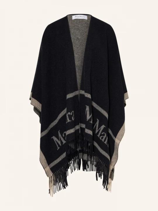 Obrázek produktu Max Mara Žakárová Pláštěnka Hilde tmavě modrá / šedá