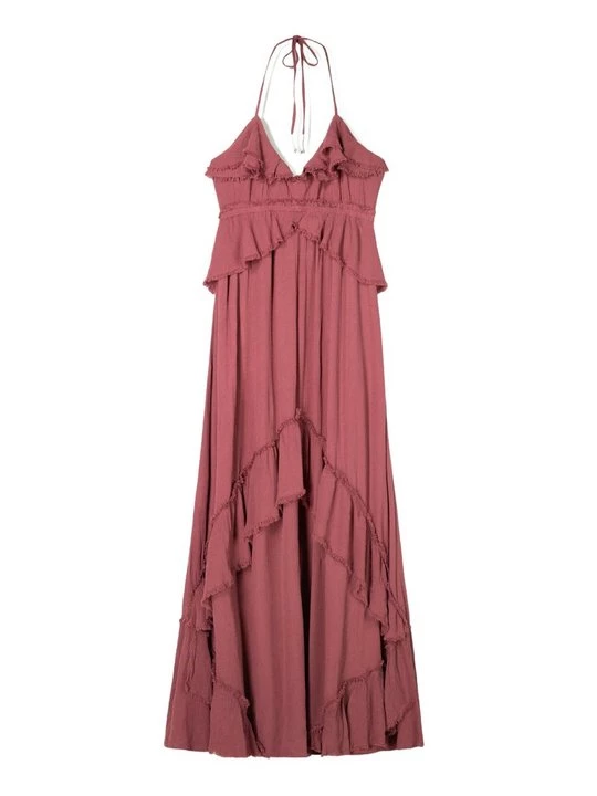 Obrázek produktu Maxi šaty Bershka bordeaux