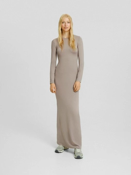 Obrázek produktu Maxi šaty Bershka písková