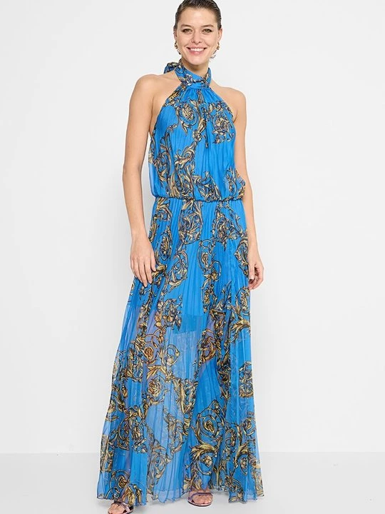 Obrázek produktu Maxi šaty Versace Jeans Couture královská modrá