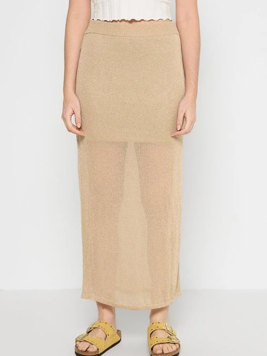Obrázek produktu Maxi sukně Abercrombie & Fitch béžová