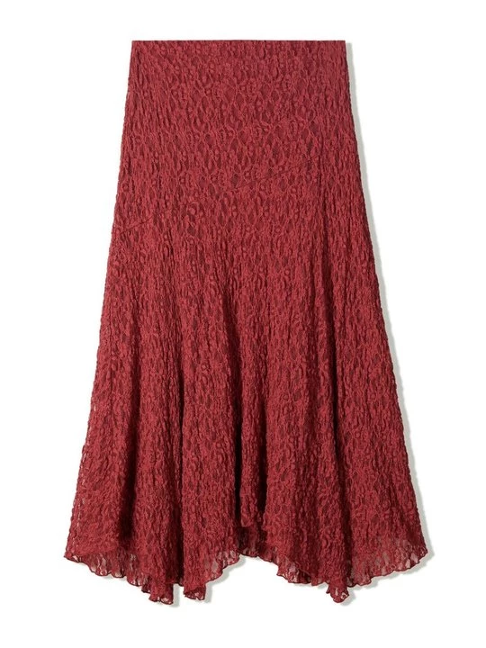 Obrázek produktu Maxi sukně Bershka tmavě červená