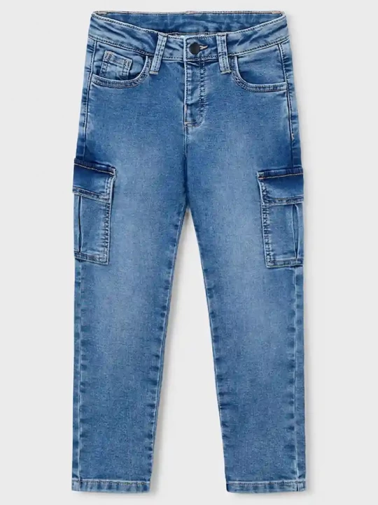 Obrázek produktu Mayoral Dětské rifle Mayoral soft denim cargo modrá