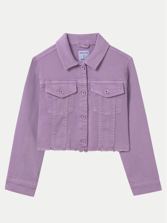 Obrázek produktu Mayoral Jeansová bunda 6406 Fialová Regular Fit
