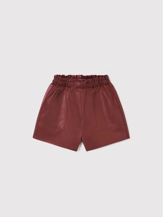 Obrázek produktu Mayoral Kraťasy z imitace kůže 7206 Bordó Regular Fit