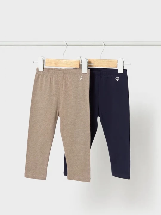 Obrázek produktu Mayoral legíny dětské bavlněné s elastanem 2-pack námořnická modř