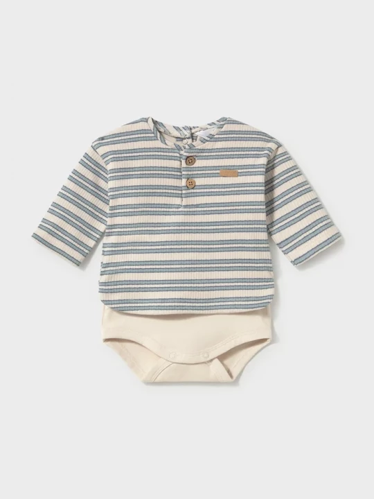 Obrázek produktu Mayoral Newborn body kojenecké s bavlnou modrá