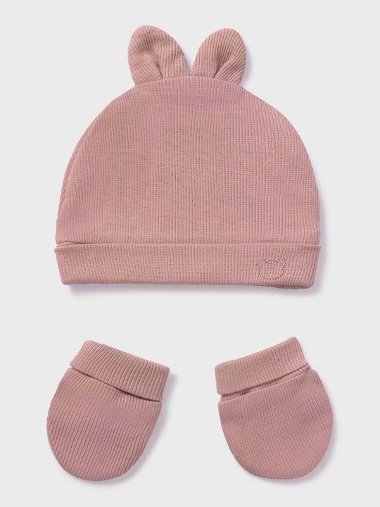 Obrázek produktu Mayoral Newborn Čepice a dětské rukavice růžová