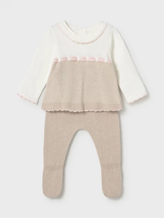 Obrázek produktu Mayoral Newborn Dětská bavlněná souprava Mayoral Newborn béžová