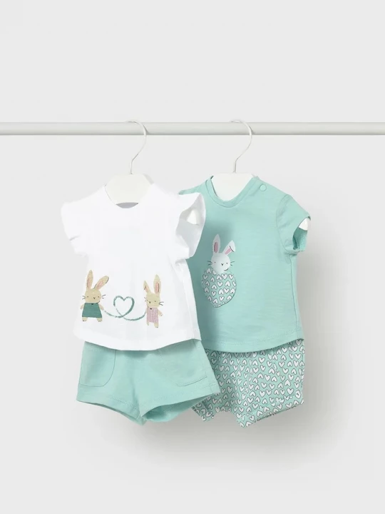 Obrázek produktu Mayoral Newborn Dětská bavlněná souprava modrá