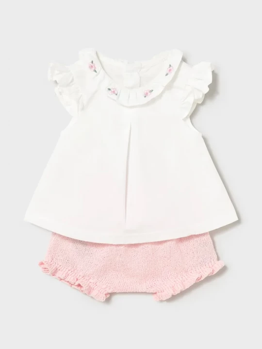 Obrázek produktu Mayoral Newborn Dětská bavlněná souprava Mayoral Newborn růžová