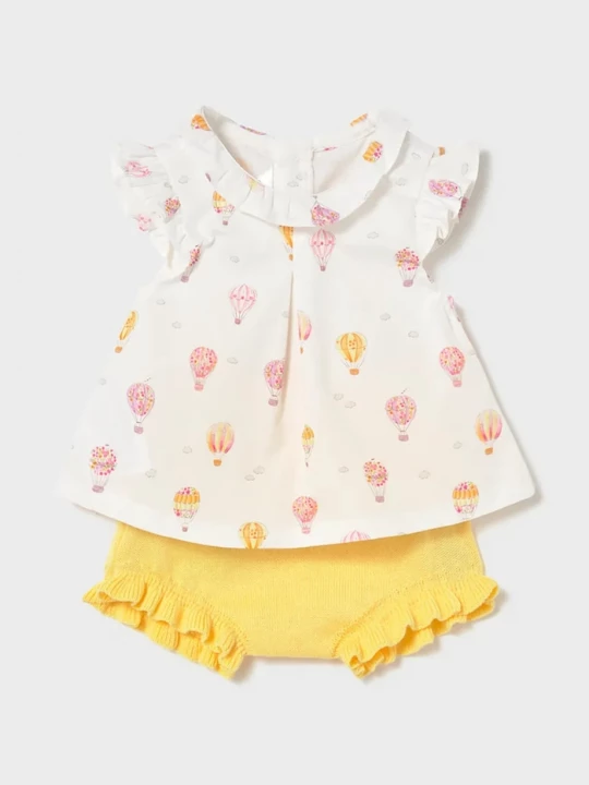 Obrázek produktu Mayoral Newborn Dětská bavlněná souprava Mayoral Newborn žlutá