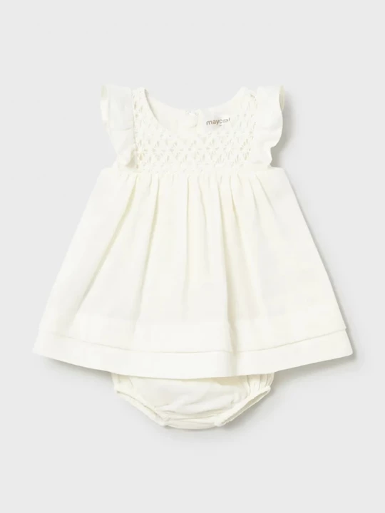 Obrázek produktu Mayoral Newborn Dětské bavlněné šaty Mayoral Newborn béžová