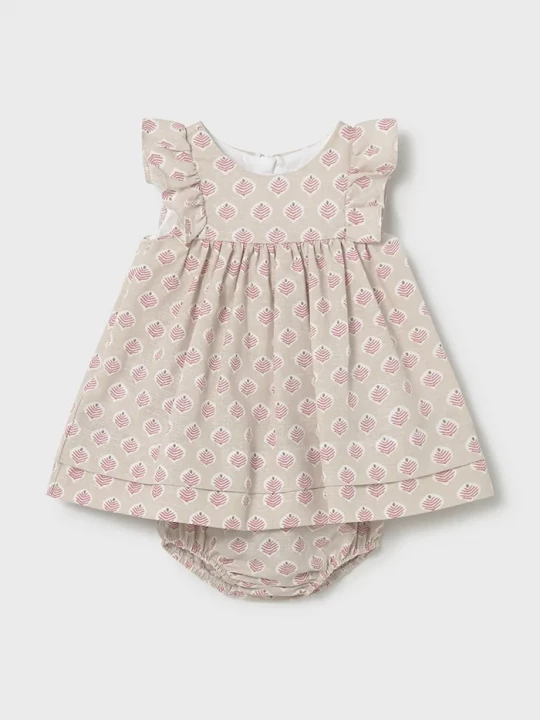 Obrázek produktu Mayoral Newborn Dětské bavlněné šaty Mayoral Newborn béžová