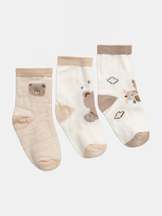 Obrázek produktu Mayoral Newborn Dětské ponožky Mayoral Newborn 4-pack hnědá