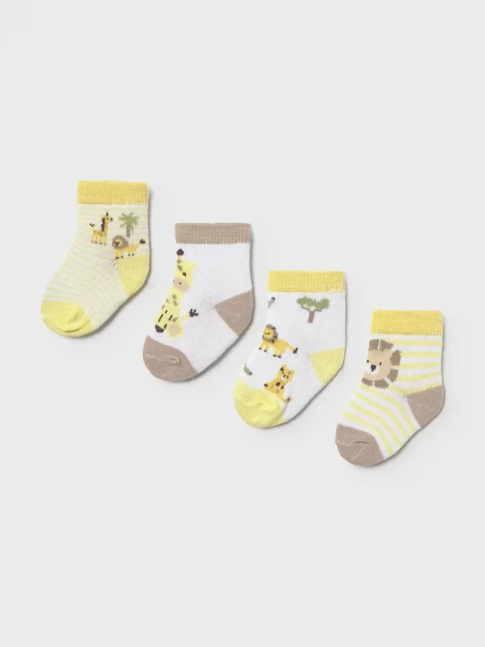 Obrázek produktu Mayoral Newborn Dětské ponožky Mayoral Newborn 4-pack žlutá