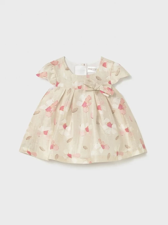 Obrázek produktu Mayoral Newborn Dětské šaty se lnem Mayoral Newborn béžová