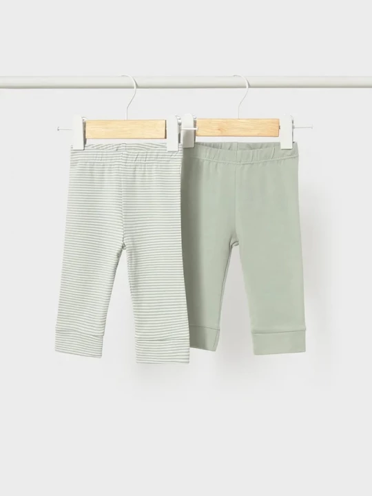 Obrázek produktu Mayoral Newborn legíny kojenecké s bavlnou 2-pack zelená