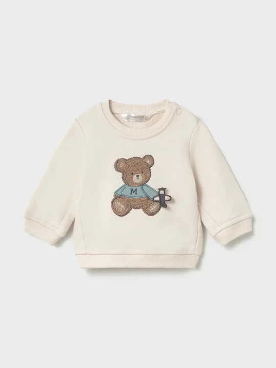 Obrázek produktu Mayoral Newborn mikina kojenecká s bavlnou béžová