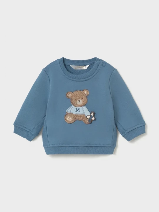 Obrázek produktu Mayoral Newborn mikina kojenecká s bavlnou modrá