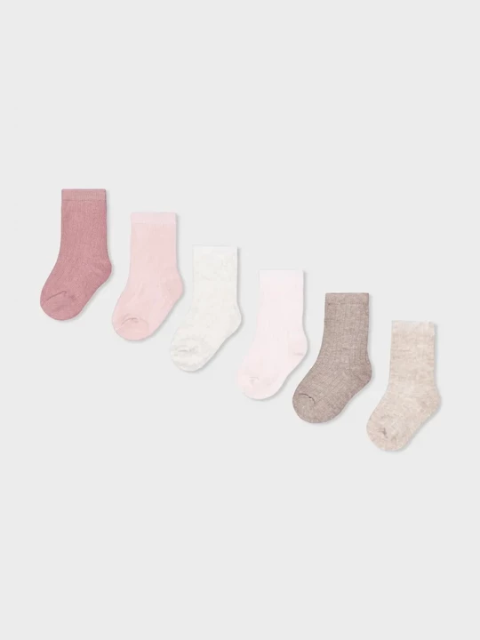 Obrázek produktu Mayoral Newborn ponožky dětské 6-pack růžová
