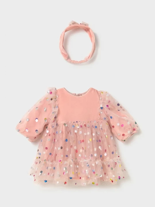 Obrázek produktu Mayoral Newborn rozšířené šaty růžová
