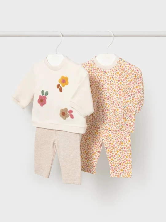 Obrázek produktu Mayoral Newborn set kojenecký bavlněný s elastanem béžová