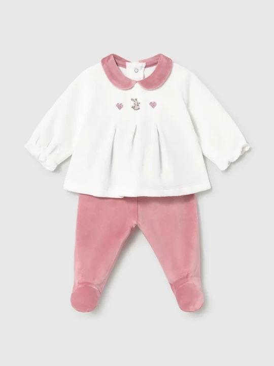 Obrázek produktu Mayoral Newborn set kojenecký velurový růžová