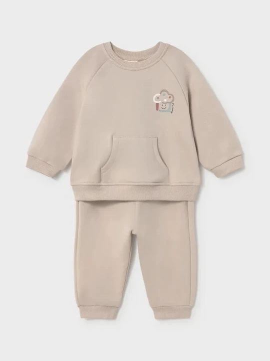 Obrázek produktu Mayoral Newborn teplákový set kojenecký bavlněný béžová