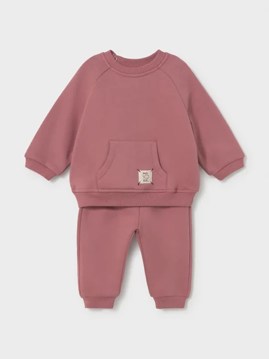 Obrázek produktu Mayoral Newborn teplákový set kojenecký bavlněný růžová