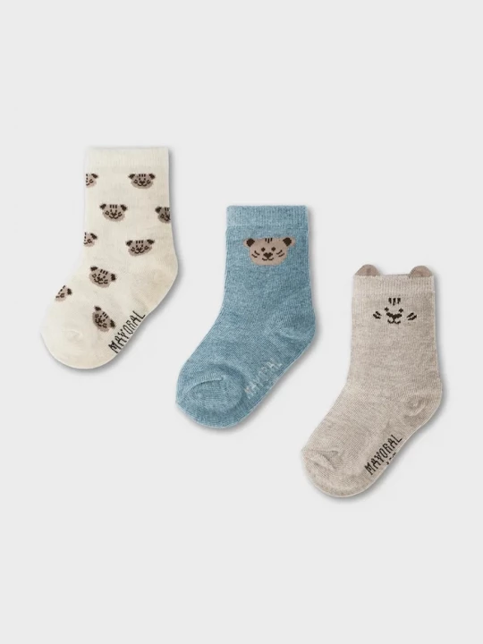 Obrázek produktu Mayoral ponožky kojenecké 3-pack béžová
