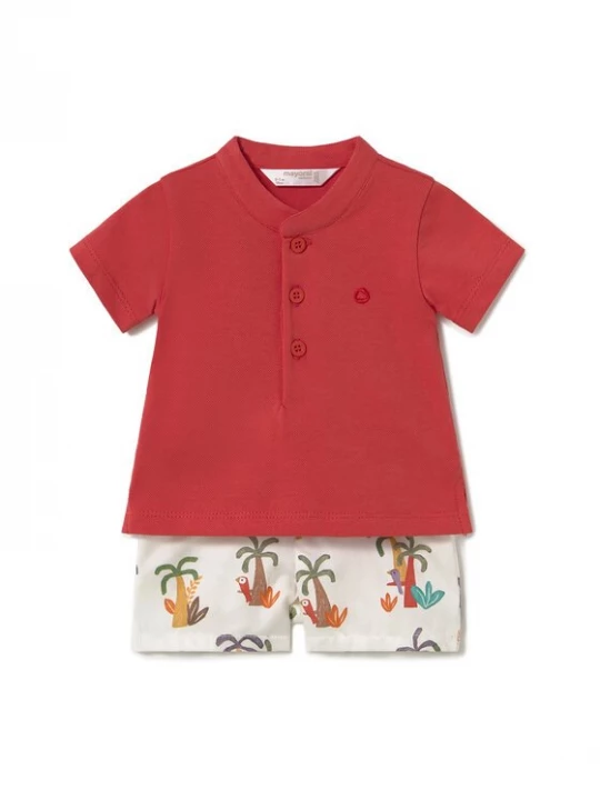 Obrázek produktu Mayoral Sada polo tričko a kalhoty 1217 Červená Regular Fit