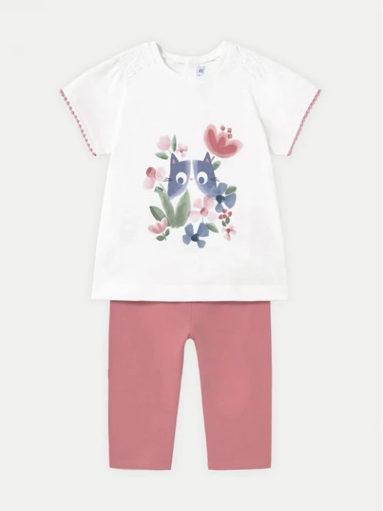 Obrázek produktu Mayoral Sada t-shirt a legíny 1736 Růžová Regular Fit