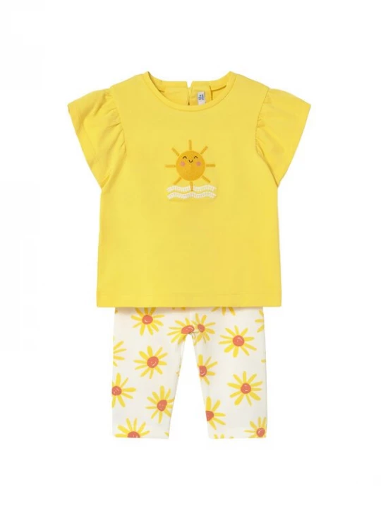 Obrázek produktu Mayoral Sada t-shirt a legíny 1751 Žlutá Regular Fit