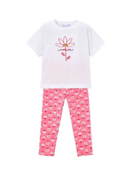 Obrázek produktu Mayoral Sada t-shirt a legíny 3727 Růžová Regular Fit