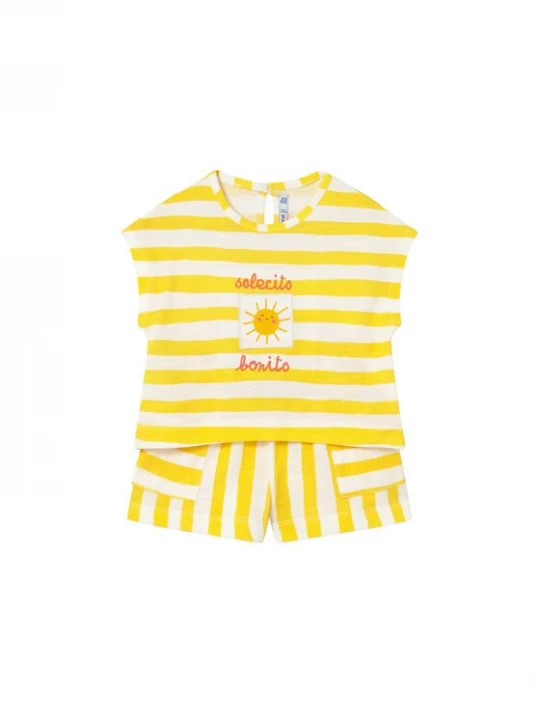 Obrázek produktu Mayoral Sada T-shirt a šortky 1208 Žlutá Regular Fit