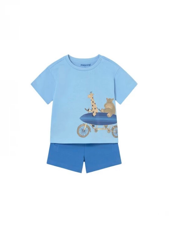 Obrázek produktu Mayoral Sada T-shirt a šortky 1670 Modrá Regular Fit
